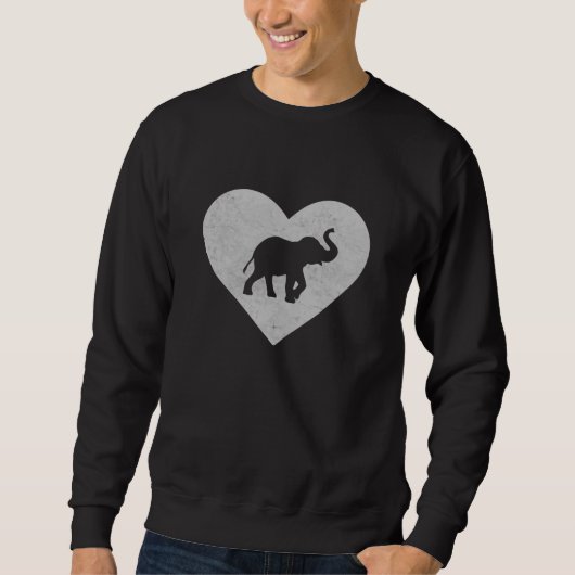 Sweatshirt Eléphant Silhouette Elephant (Devant)