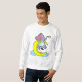 Sweatshirt Eléphant sur les nuages (Devant entier)