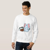 Sweatshirt Elephant with Coffee pot (Devant entier)