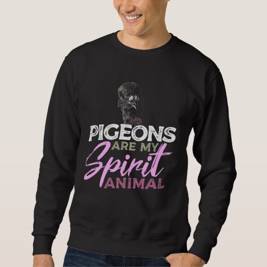 Sweatshirt Éleveur de pigeons pour l'observation des oiseaux (Devant)