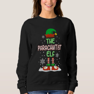 Sweatshirt Elf Parachutiste Famille Drôle Correspondant Chris