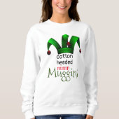 Sweatshirt Elf Père Noël Aide Noël Ninny Muggins (Devant)