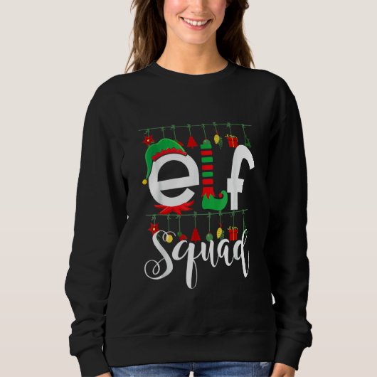 Sweatshirt Elf Squad Christmas Matching Family Xmas Toddler B (Devant)