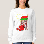 Sweatshirt Elfe fée mignonne avec étoiles (Devant)