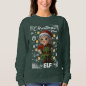 Sweatshirt Elfe mode Noël (Devant)