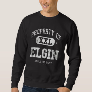 Sweatshirt Elgin, propriété Xxl Sport College Athletic Funny