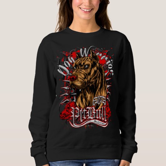 Sweatshirt Élite Pitbull Chien Guerrier (Devant)