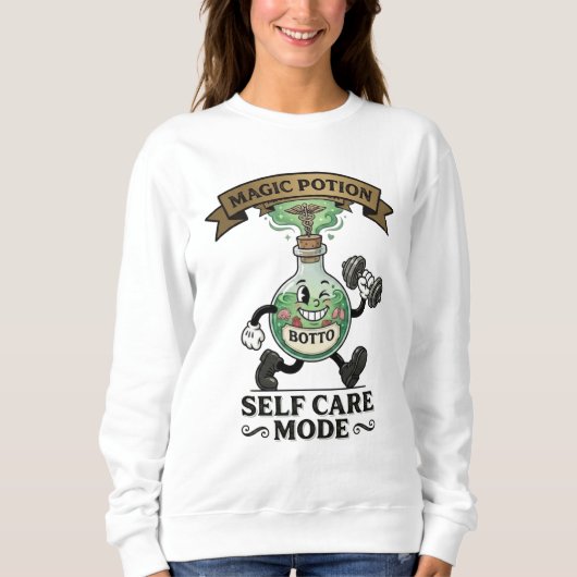 Sweatshirt Élixir Magique Rétro pour le Mode de Soin de Soi C (Devant)