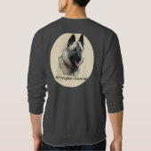 Sweatshirt Elkhound Art norvégien (Dos)