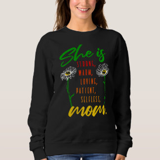 Sweatshirt Elle Est Forte Sans Crainte Chaleureuse Aimante Pa