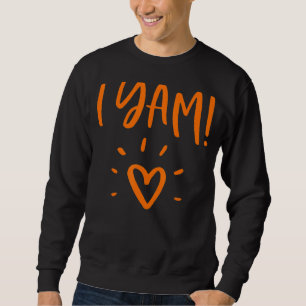 Sweatshirt Elle est ma patate douce Je suis un ensemble de co