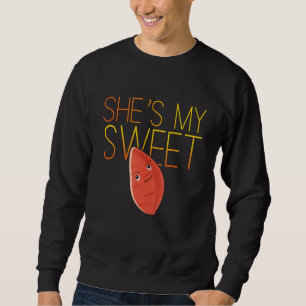 Sweatshirt Elle est ma patate douce Je Yam Set Couple Thanksg