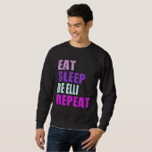 Sweatshirt Elli Manger Dormir Être Répéter Elli (Devant entier)