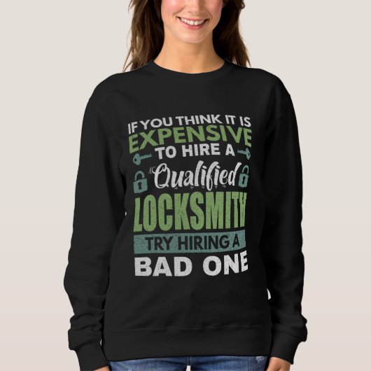 Sweatshirt Embaucher Locksmith Locksmithing Lock Picking (Devant)