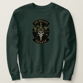 Sweatshirt Emblème d'artillerie vétéran de direction de tir