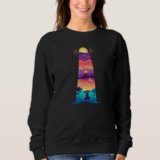 Sweatshirt Embrasse-moi amour dans la femme au coucher du sol