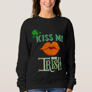 Sweatshirt Embrasse-moi, je suis Irlandais Saint-Patrick Mère