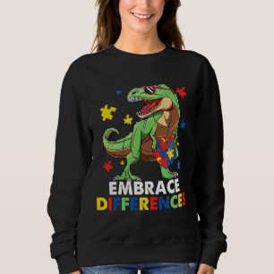 Sweatshirt Embrasser différents Dinosaures Autisme Puzzle Piè