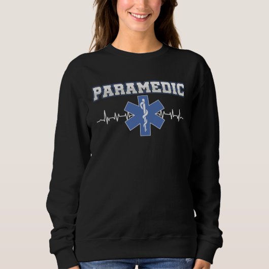 Sweatshirt Emergency Assistant Paramedic Emergency Service (Devant)