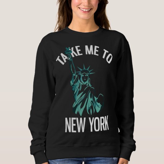 Sweatshirt Emmène-Moi À New York (Devant)