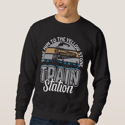 Sweatshirt Emmenez-Le À La Gare De Yellowstone (Devant)