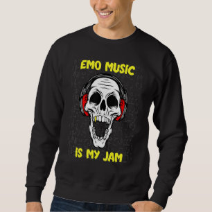 Sweatshirt Emo Music Is My Jam - Crâne Et Casques