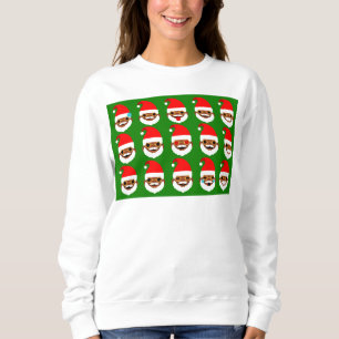 Sweatshirt émoticônes de père Noël