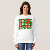 Sweatshirt émoticônes de père Noël (Devant entier)