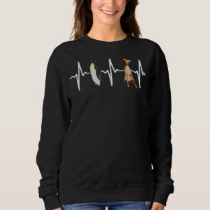 Sweatshirt Empereur Penguin Italien Greyhound Heartbeat Chien