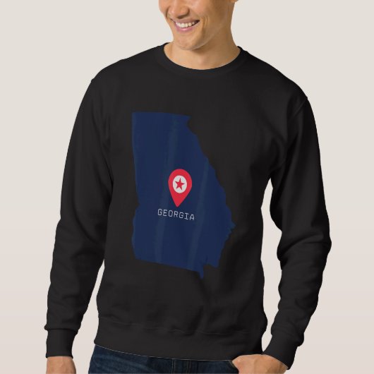 Sweatshirt emplacement de la maison en Géorgie (Devant)