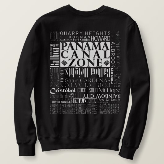 Sweatshirt Emplacement de la zone du canal de Panama (Design dos)