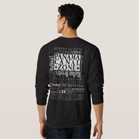 Sweatshirt Emplacement de la zone du canal de Panama (Dos entier)