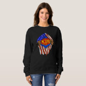 Sweatshirt Emploi de Super Chef Héros (Devant entier)