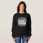 Sweatshirt Employé de poste retraité (Devant entier)
