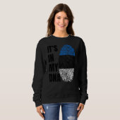 Sweatshirt Empreinte ADN Biométrie Indicateur Estonie (Devant entier)
