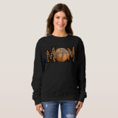Sweatshirt Empreinte de léopard Basketball Maman, Athlète # e (Devant entier)