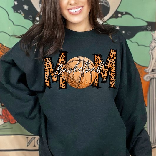 Sweatshirt Empreinte de léopard Basketball Maman, Athlète # e
