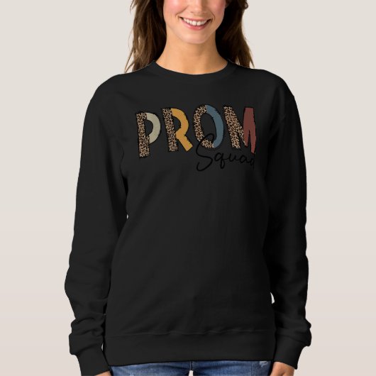 Sweatshirt Empreinte de léopard de la brigade du Prom (Devant)
