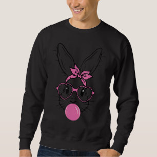 Sweatshirt Empreinte de léopard Lapin Bunny Blowbble Gum Est