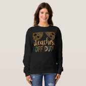Sweatshirt Empreinte de léopard Lunettes de soleil Enseignant (Devant entier)