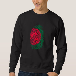 Sweatshirt Empreinte digitale ADN Drapeau du pays Bangladesh