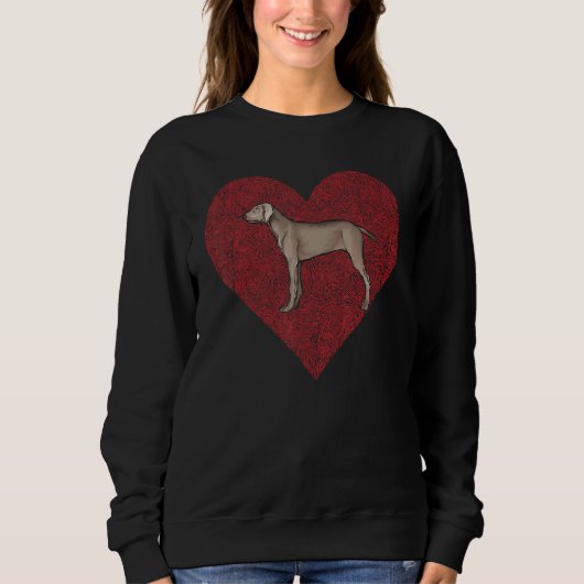 Sweatshirt Empreinte digitale de l'amour de chien de la Saint (Devant)