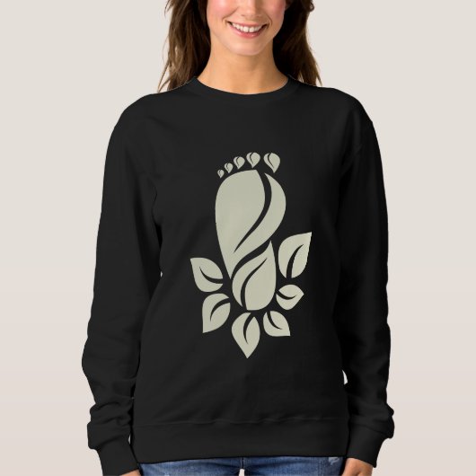 Sweatshirt Empreinte écologique graphique de la nature (Devant)