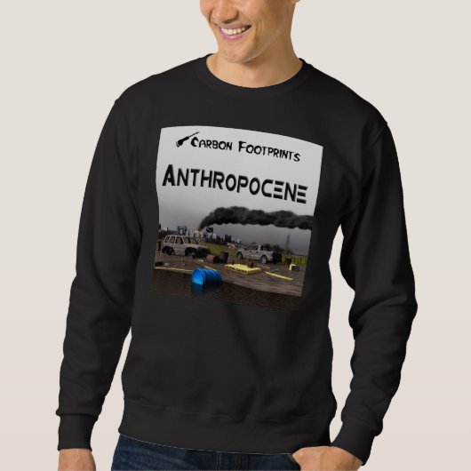 Sweatshirt Empreintes Carbone - Anthropocène (Devant)