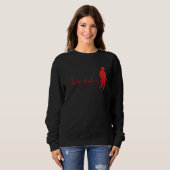 Sweatshirt EMS Firefighter's Heartbeat Fireman Rescue (Devant entier)