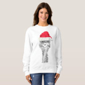Sweatshirt Emu Bird Funny Humour Ostrich Emo Animal Xmas Père (Devant entier)