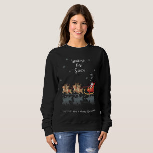 Sweatshirt En attendant Père Noël Ho ! Ho ! Ho ! Vacances d'h