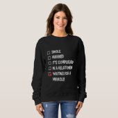 Sweatshirt En Attente D'Un Statut De Relation Miracle Unique (Devant entier)