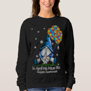 Sweatshirt En Avril Nous Portons Blue Gnome Sensibilisation s