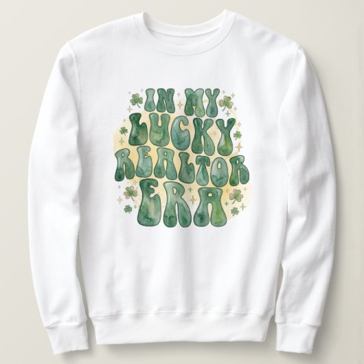 Sweatshirt En cette période faste pour mon agent immobilier S (Design devant)
